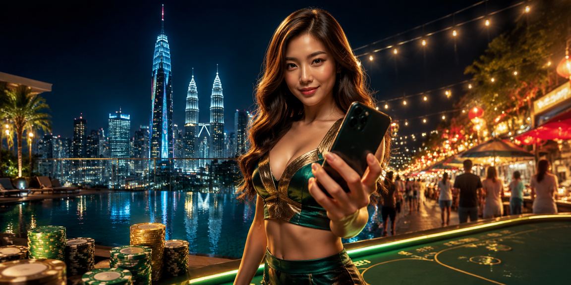 Pengguna mengakses kasino mudah alih 71050 di Kuala Lumpur